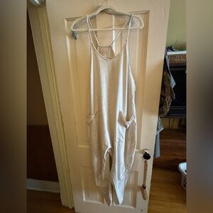 FP Movement by Free People Cream Jumpsuit